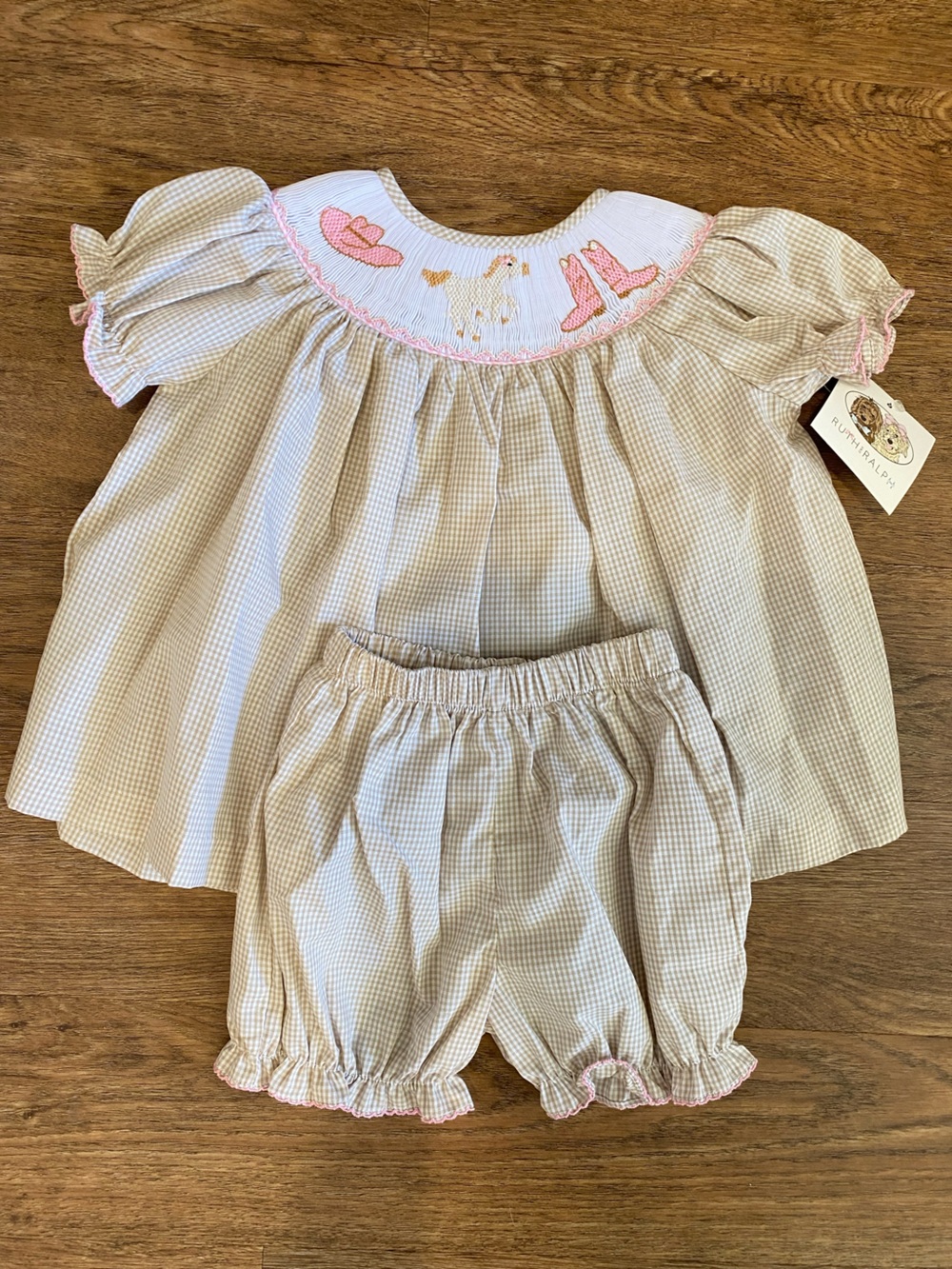 NWT Ruth And Ralph rodeo diaper set 18m
